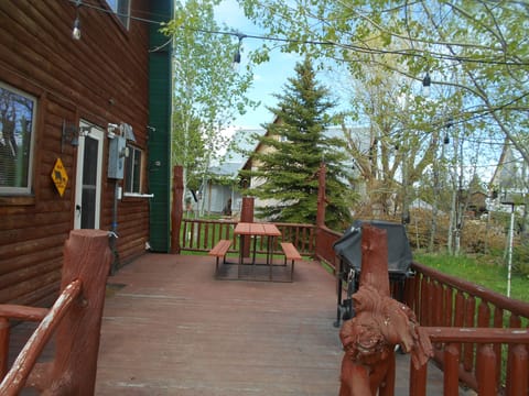 Back Patio with grill and table