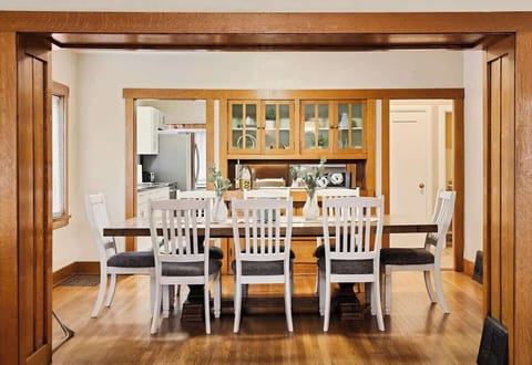 Dining room with seating for eight