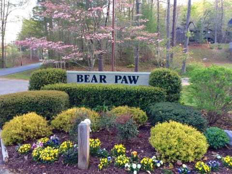 Entrance to the private community of Bear Paw. 