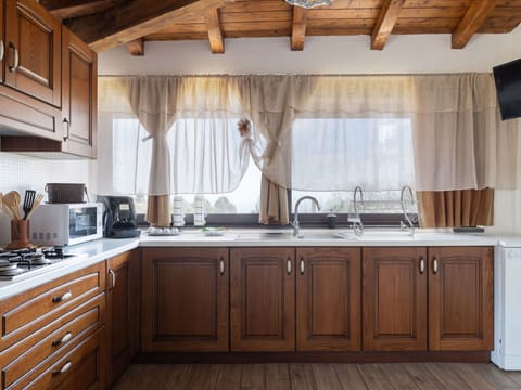 Countertop, Cabinetry, Furniture, Property, Kitchen Sink, Building, Window, Sink, Wood, Tap