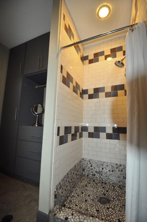 Large tiled shower