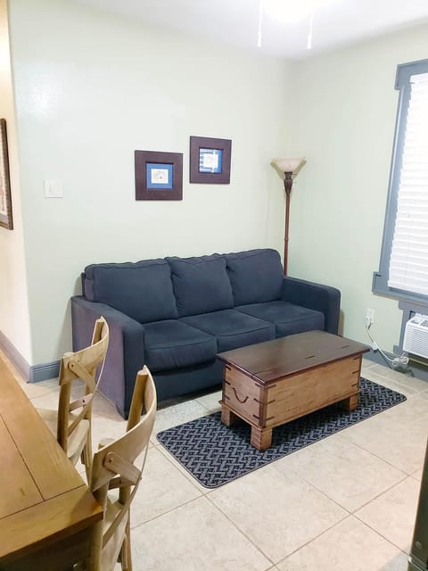 Den area as seen from bedroom entrance.