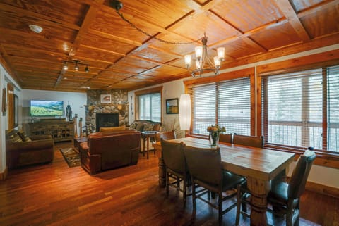 Dining area and spacious living area