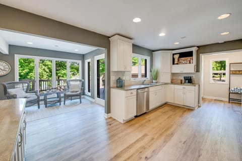 House, Multiple Beds (Nights on Normandy) | Private kitchen | Stovetop, coffee/tea maker, toaster, highchair