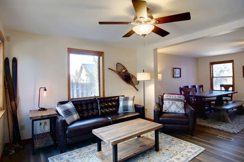 Spacious open-concept living and dining area—perfect for gathering, relaxing, and enjoying time together.