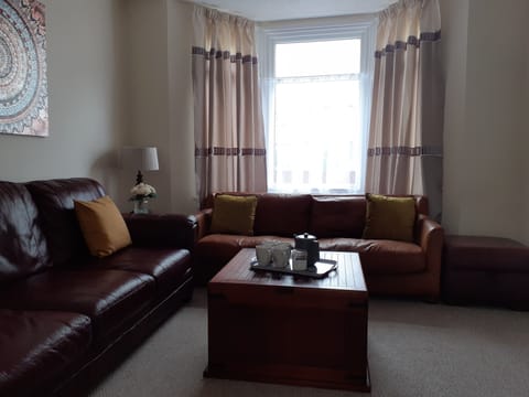 The lounge with comfy sofas