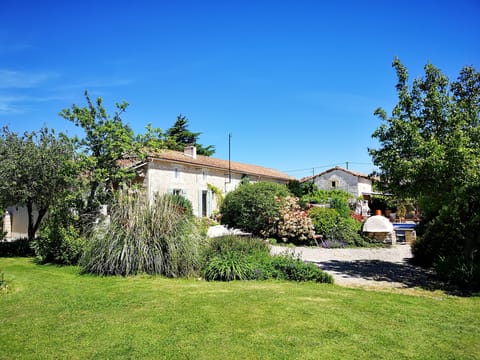 House and gite view from the gardens