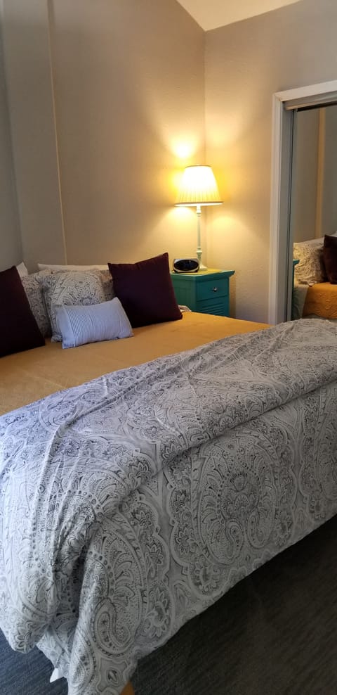 Master bedroom with king size bed