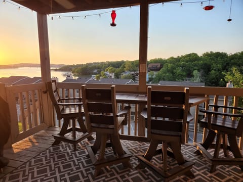 Enjoy the deck for breakfast, lunch and supper with a great view!
