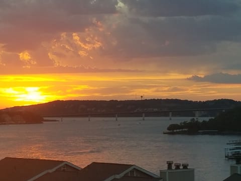 Beautiful sunsets right out the window each night!