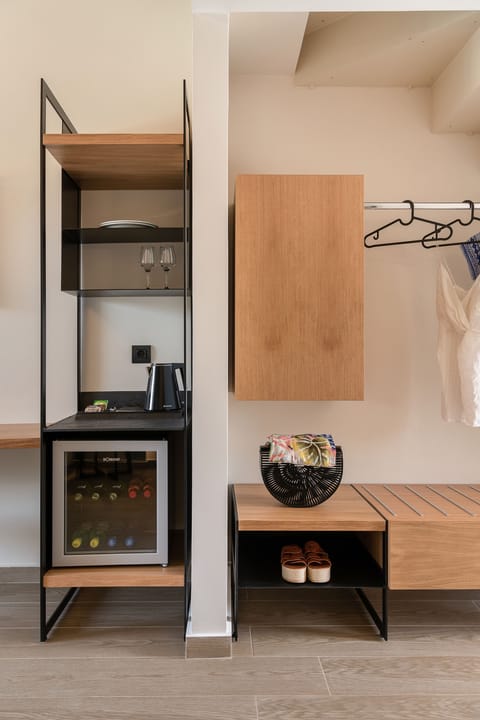 Junior Suite - Maisonette With Pool View | Living area | Flat-screen TV