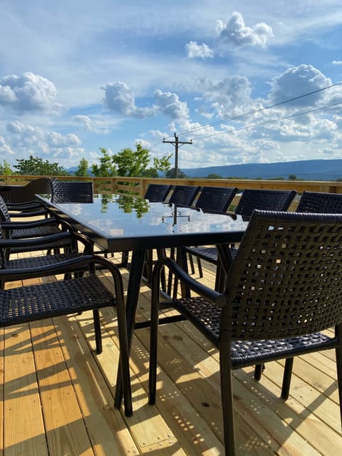 Outdoor seating for 12 people 