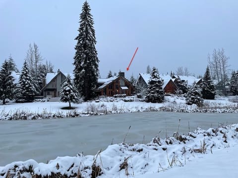 Winter view from rear of property