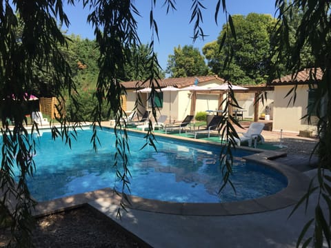 Outdoor pool, open 10:00 AM to 7:30 PM, pool umbrellas, sun loungers