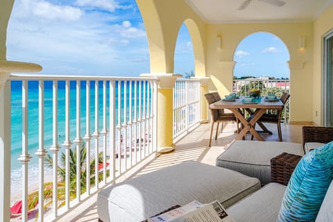 View of the Caribbean Sea from the patio