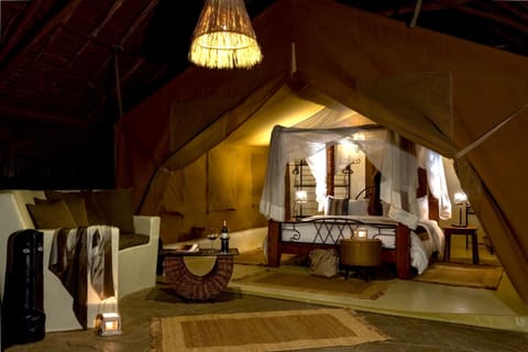 Standard Tent | Desk, laptop workspace, blackout drapes, free WiFi