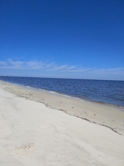 The beach to enjoy at The Spotted Grouper.