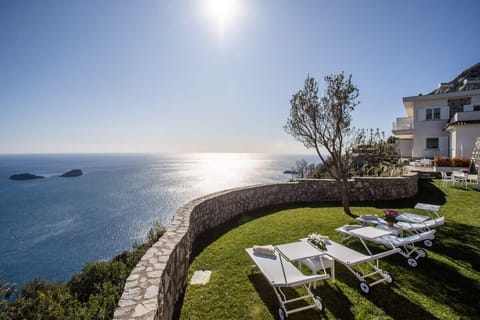 sunbeds and sea views on Li Galli Islands
