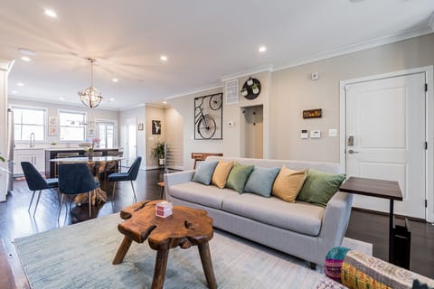 Beautifully Appointed Living Room: Relax after Returning from a Fun Day.