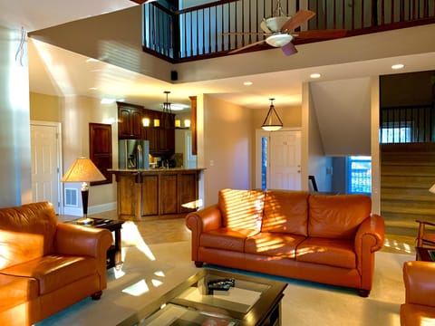 Open concept living space on main floor.