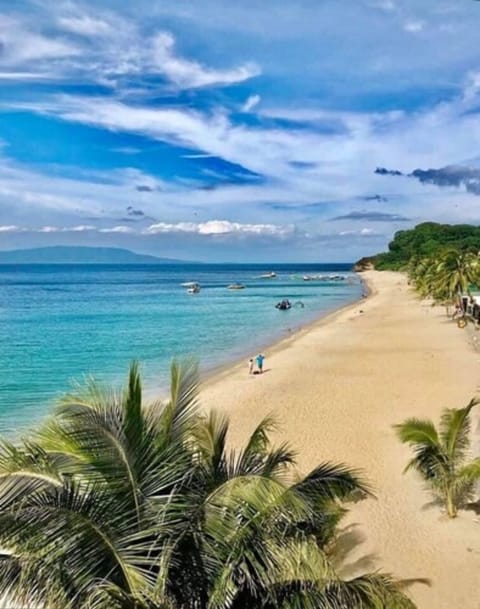 On the beach, white sand, snorkeling