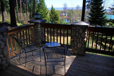 The deck overlooks Harriman Creek and Upper Klamath Lake. You and nature.
