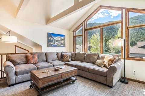Living Room- large sectional sofa with coffee table