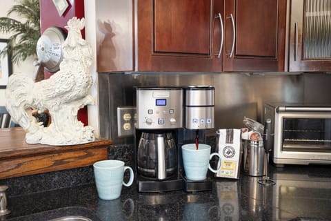 Kuerig or a pot of coffee, your choice.