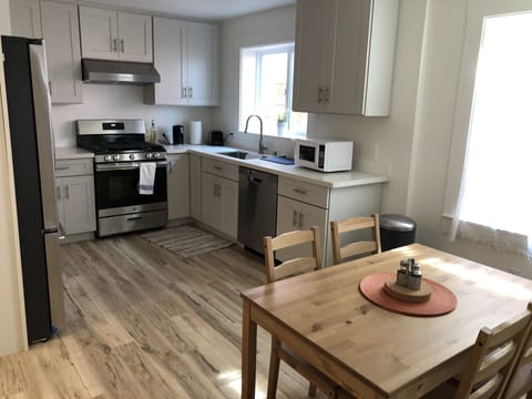 New full kitchen with dining
