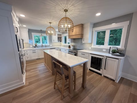 Kitchen with 36" induction range