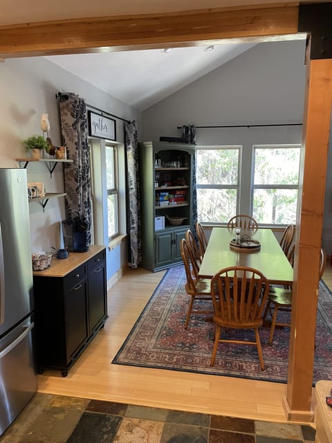 Dining table seats 8