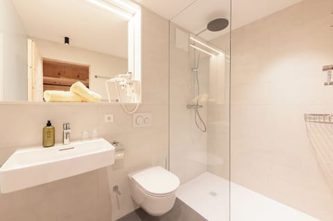 Premium Double Room | Bathroom | Hair dryer, towels