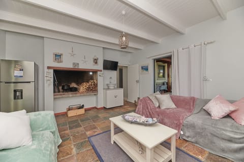 32-inch flat-screen TV with satellite channels, TV