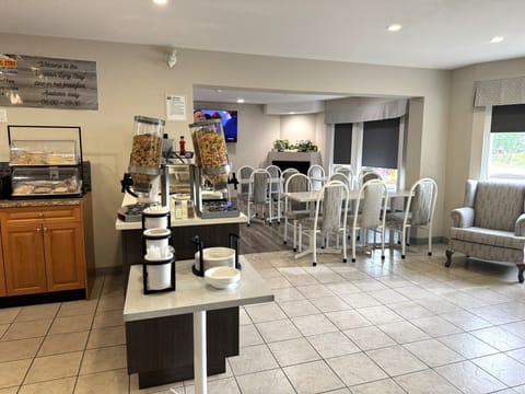 Free daily self-serve breakfast