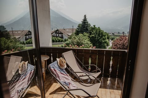 Panoramic Quadruple Room, Mountain View, Corner | Balcony view