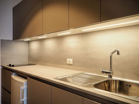 Panoramic Studio Suite, Kitchenette, Mountain View | Private kitchen | Shared fridge