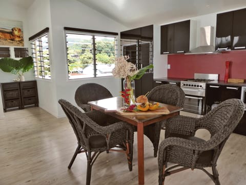 the white walls, high ceiling and lots of windows letting in lots of light