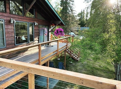 Deck looking toward house