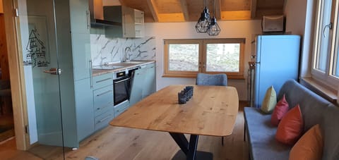 Family Apartment, Terrace | Private kitchen | Full-size fridge, microwave, oven, stovetop