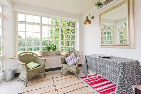 Luxury Apartment | Living area | 35-inch LED TV with digital channels, fireplace