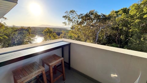 Balcony overlooking Back Creek.