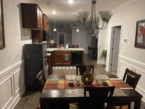 Room view from the dining area