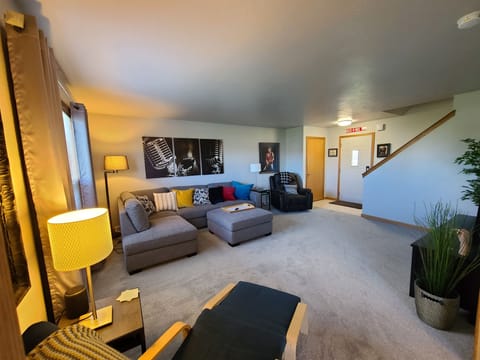 View of living room from dinette.