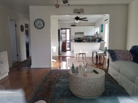 Living room of what we call The Little Blue House or Chill House☮️