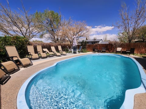 Pool with lounge chairs