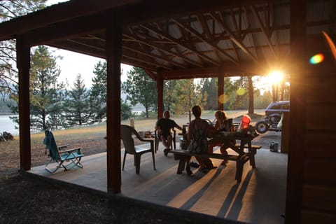 The Gazebo is a great spot to spend the evening on the reservior