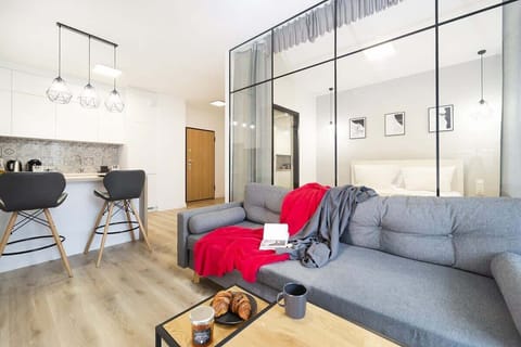 Living room with double sofa