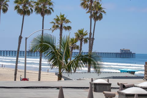 View of the beach and the Pier.