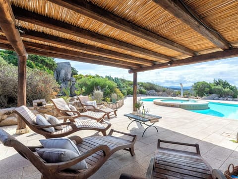 Furniture, Outdoor Furniture, Resort, Table, Outdoor Table, Swimming Pool, Chair, Shade, Deck, Patio