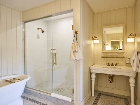 Premium Room, Multiple Beds (Lake) | Bathroom | Rainfall showerhead, designer toiletries, hair dryer, bathrobes